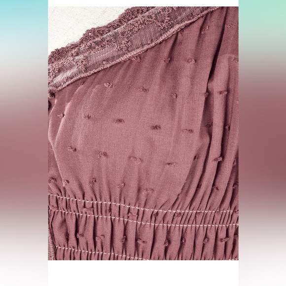 Mauve Peasant Dress - Picture 4 of 8